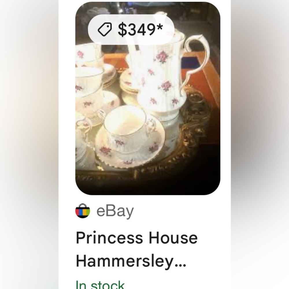 Vintage Princess House by Hammersley Windsor Rose fine bone china tea/coffee set - Picture 15 of 15